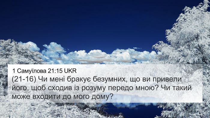 1 Самуїлова 21:15 UKR 4K Wallpaper - (21-16) Чи мені бракує - 4K Wallpaper Bible Verse