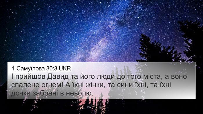 1 Самуїлова 30:3 UKR Bible Verse Image