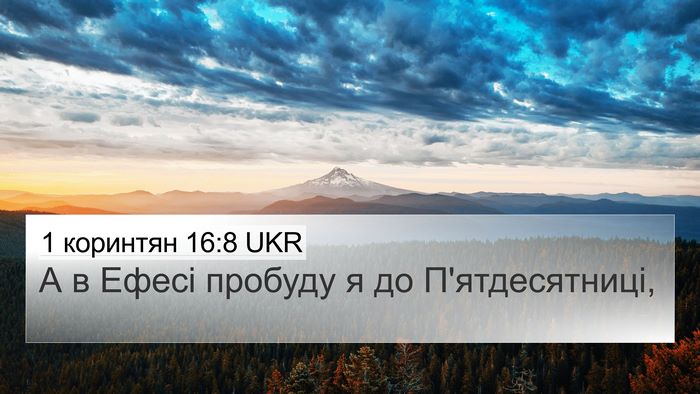1 коринтян 16:8 UKR Bible Verse Image