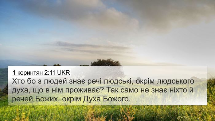 1 коринтян 2:11 UKR Bible Verse Image