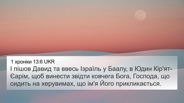 1 хроніки 13:6 UKR Bible Verse Image