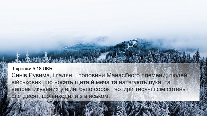 1 хроніки 5:18 UKR Bible Verse Image
