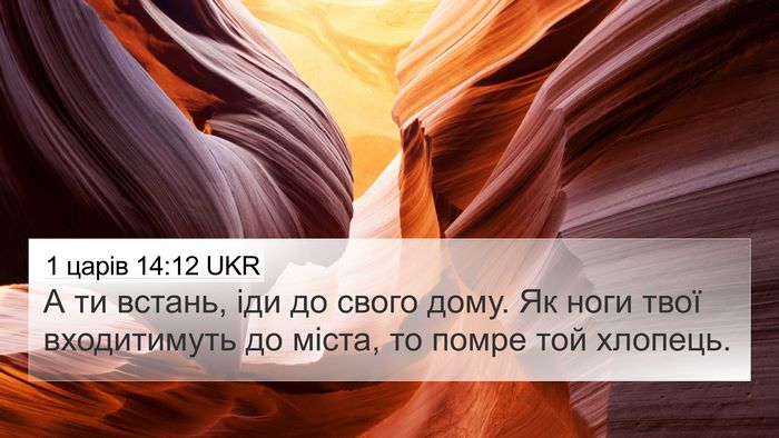1 царів 14:12 UKR Bible Verse Image