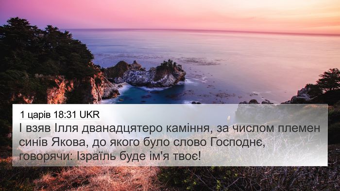 1 царів 18:31 UKR Bible Verse Image