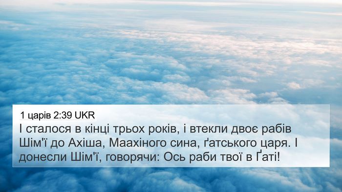 1 царів 2:39 UKR Bible Verse Image