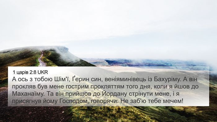 1 царів 2:8 UKR Bible Verse Image