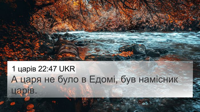 1 царів 22:47 UKR Bible Verse Image