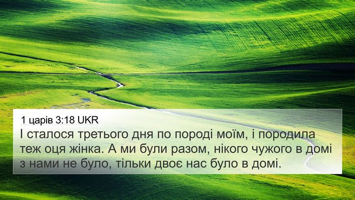 1 царів 3:18 UKR 4K Wallpaper - І сталося третього дня по - 4K Wallpaper Bible Verse