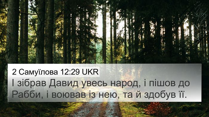 2 Самуїлова 12:29 UKR Bible Verse Image