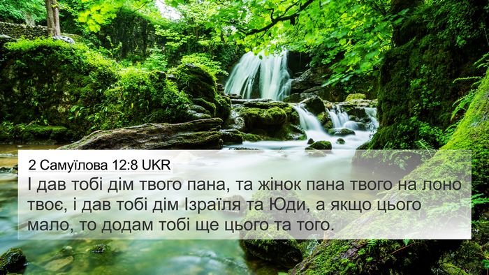 2 Самуїлова 12:8 UKR Bible Verse Image