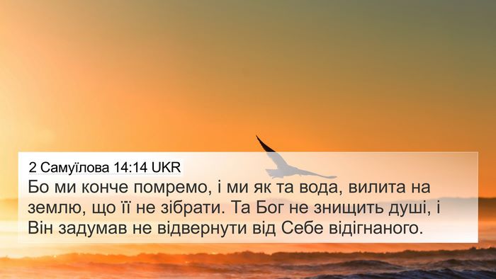 2 Самуїлова 14:14 UKR Bible Verse Image