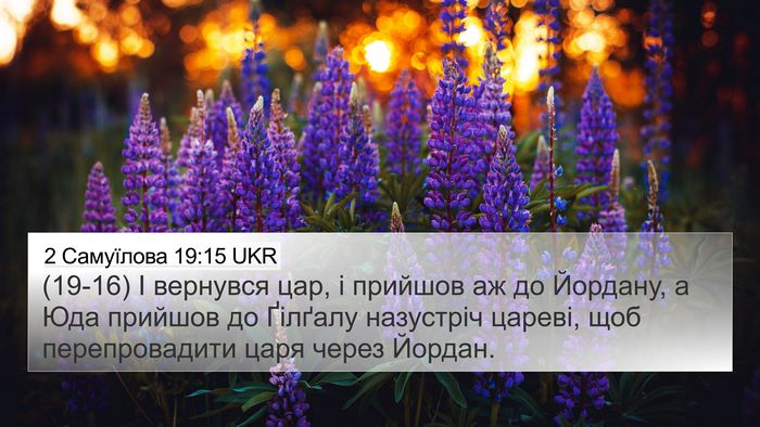 2 Самуїлова 19:15 UKR Bible Verse Image