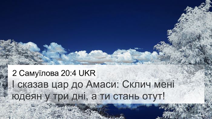 2 Самуїлова 20:4 UKR Bible Verse Image