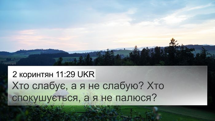 2 коринтян 11:29 UKR Bible Verse Image