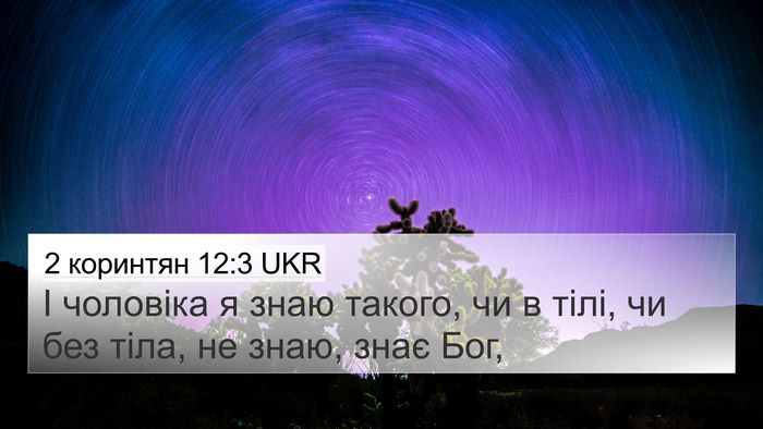 2 коринтян 12:3 UKR Bible Verse Image
