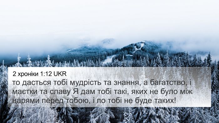 2 хроніки 1:12 UKR Bible Verse Image