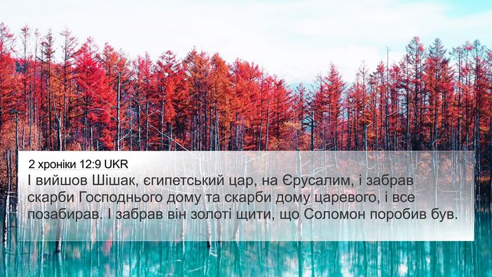 2 хроніки 12:9 UKR Bible Verse Image