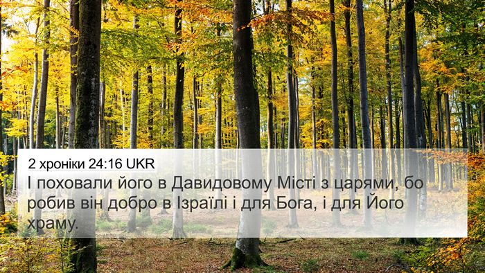 2 хроніки 24:16 UKR Bible Verse Image
