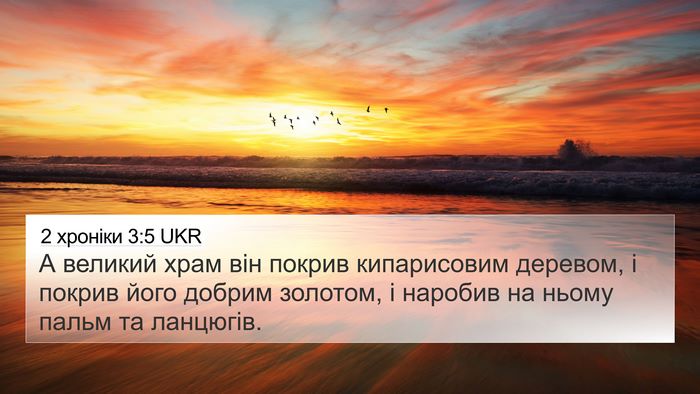 2 хроніки 3:5 UKR Bible Verse Image
