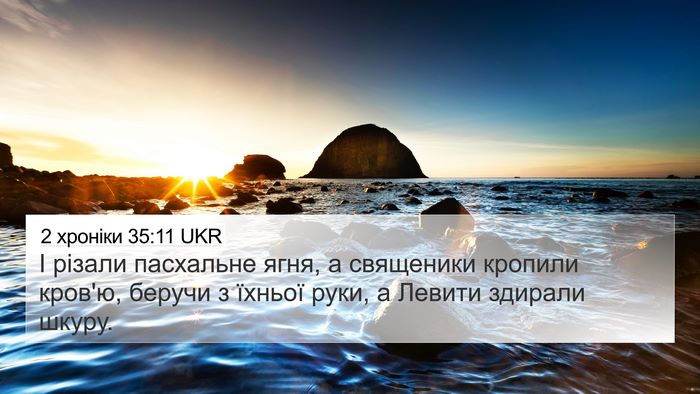 2 хроніки 35:11 UKR Bible Verse Image