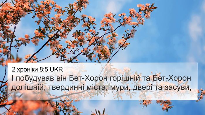 2 хроніки 8:5 UKR Bible Verse Image