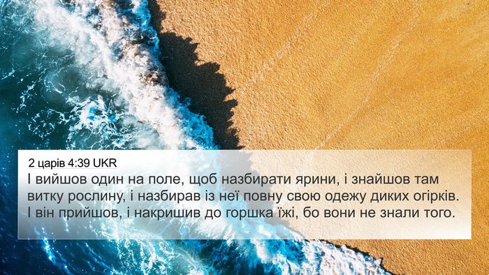 2 царів 4:39 UKR 4K Wallpaper - І вийшов один на поле, щоб - 4K Wallpaper Bible Verse