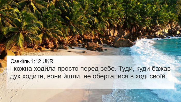 Єзекіїль 1:12 UKR Bible Verse Image