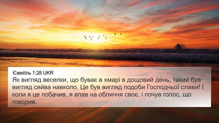 Єзекіїль 1:28 UKR Bible Verse Image