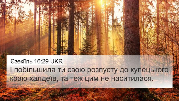 Єзекіїль 16:29 UKR Bible Verse Image