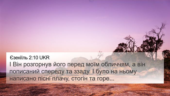 Єзекіїль 2:10 UKR Bible Verse Image