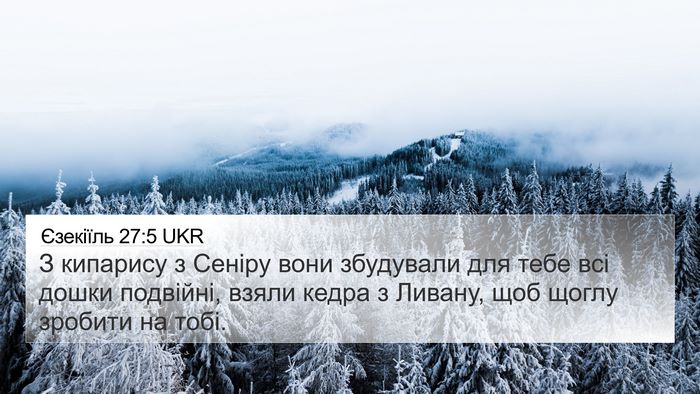 Єзекіїль 27:5 UKR Bible Verse Image