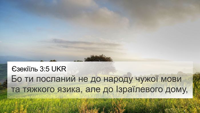 Єзекіїль 3:5 UKR Bible Verse Image
