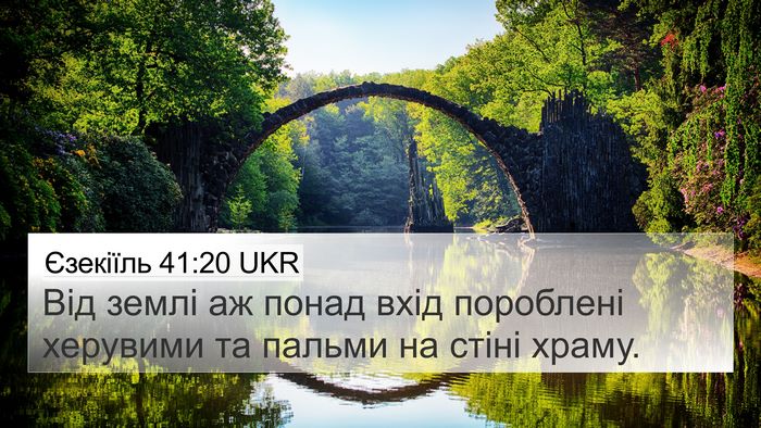 Єзекіїль 41:20 UKR Bible Verse Image