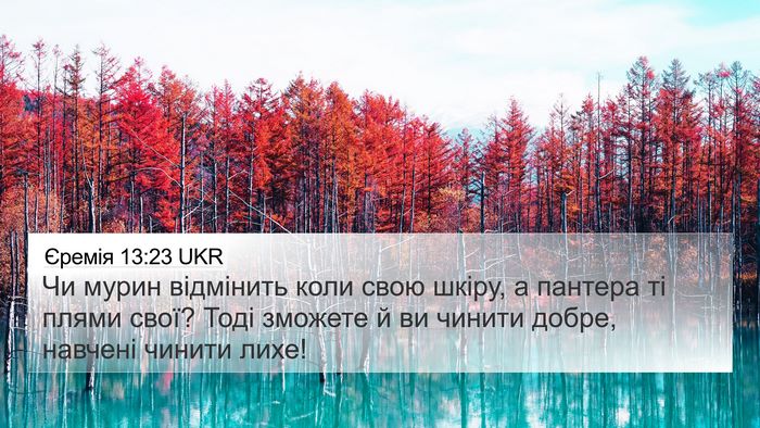 Єремія 13:23 UKR Bible Verse Image