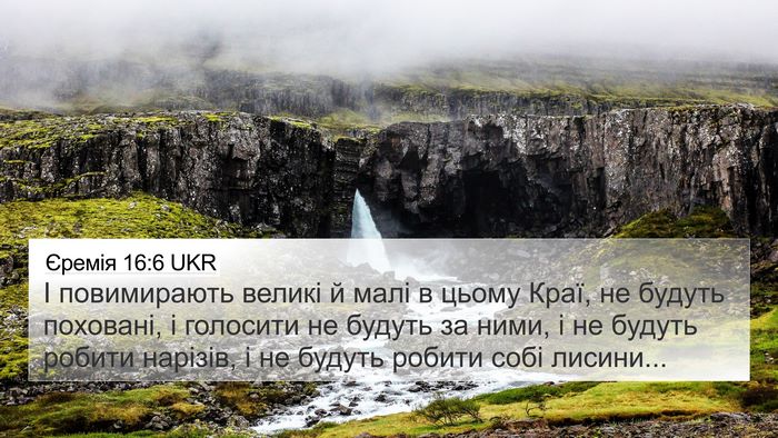 Єремія 16:6 UKR Bible Verse Image