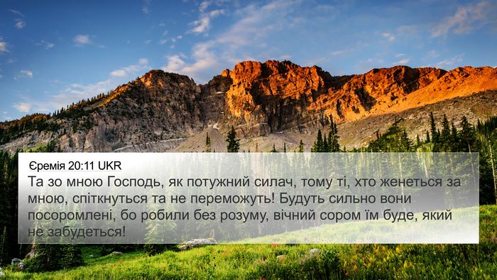 Єремія 20:11 UKR Bible Verse Image