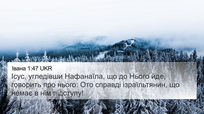 Івана 1:47 UKR Bible Verse Image