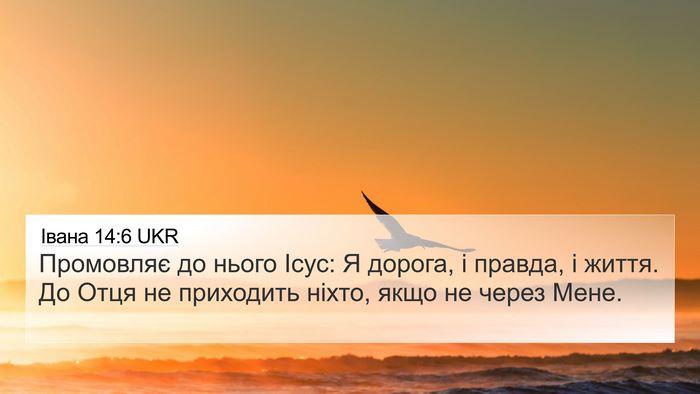 Івана 14:6 UKR Bible Verse Image