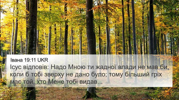 Івана 19:11 UKR Bible Verse Image