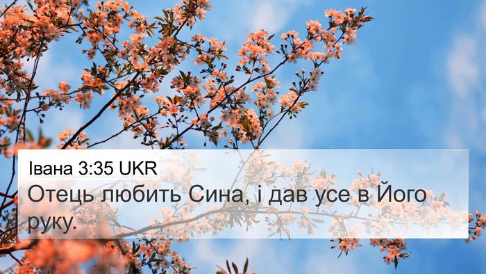 Івана 3:35 UKR Bible Verse Image