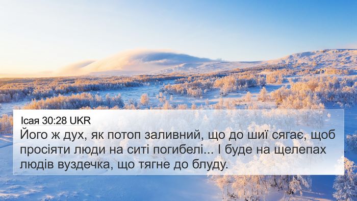 Ісая 30:28 UKR Bible Verse Image