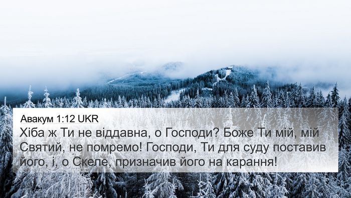 Авакум 1:12 UKR Bible Verse Image