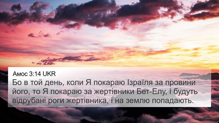 Амос 3:14 UKR Bible Verse Image