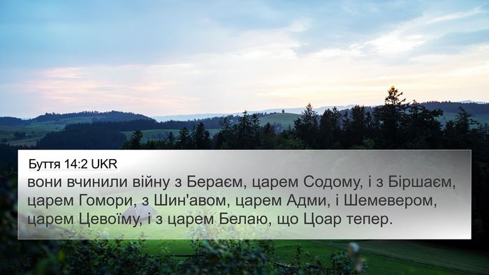 Буття 14:2 UKR Bible Verse Image