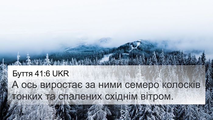 Буття 41:6 UKR Bible Verse Image