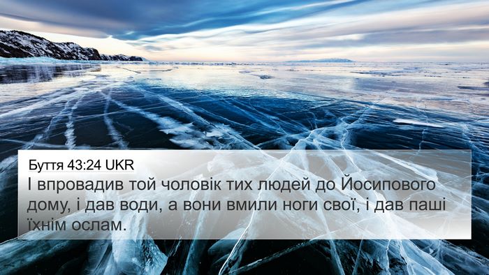Буття 43:24 UKR Bible Verse Image