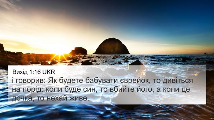 Вихід 1:16 UKR Bible Verse Image