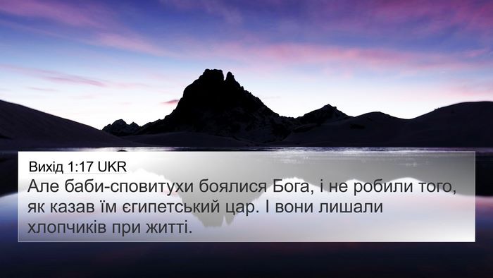 Вихід 1:17 UKR Bible Verse Image