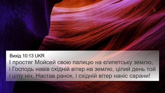 Вихід 10:13 UKR Bible Verse Image