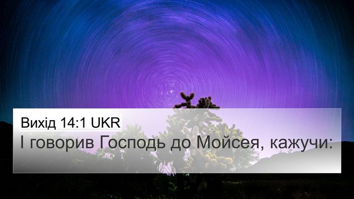 Вихід 14:1 UKR Bible Verse Image